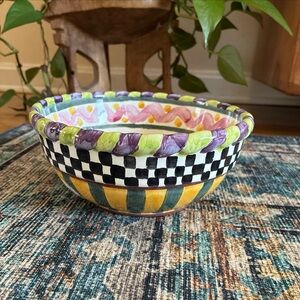 MacKenzie-Childs Piccadilly small bowl 7 inches